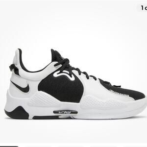 Nike Air PG 5 TB 'Black White' DA7758-001 Athletic Shoes Size 7 PAUL GEORGE